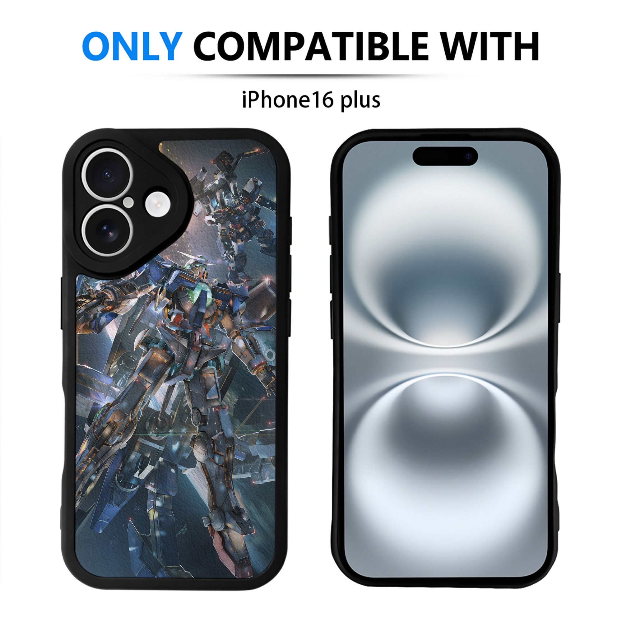 （画像用） 機動戦士ガンダム Mobile Suit Gundam 【iPhone 16シリーズ対応】シリコンスマホケース（レザー調） 材質：シリコン